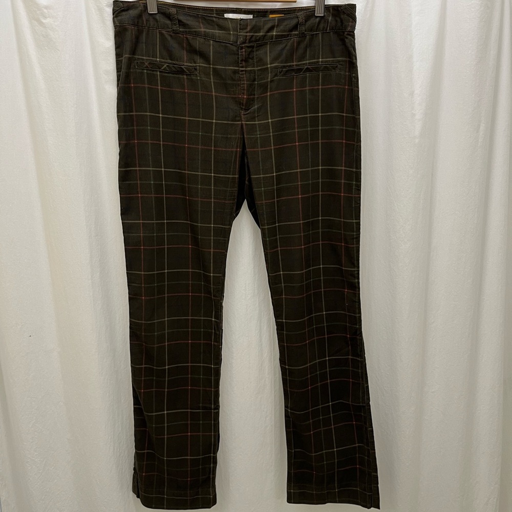 Pilcro and the Letterpress Corduroy Pants - Plaid
